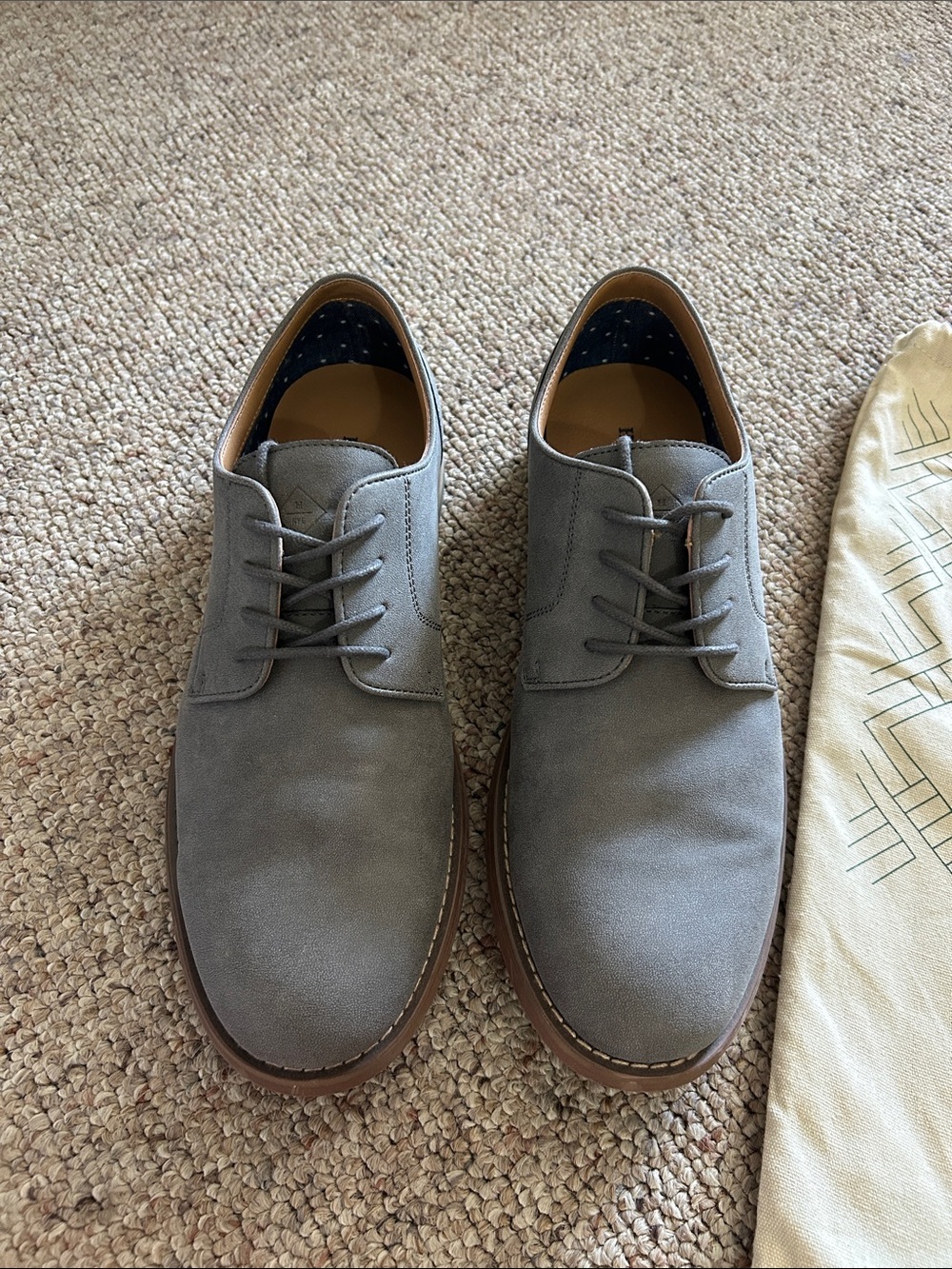 Men's Grey Suede Dress Shoes